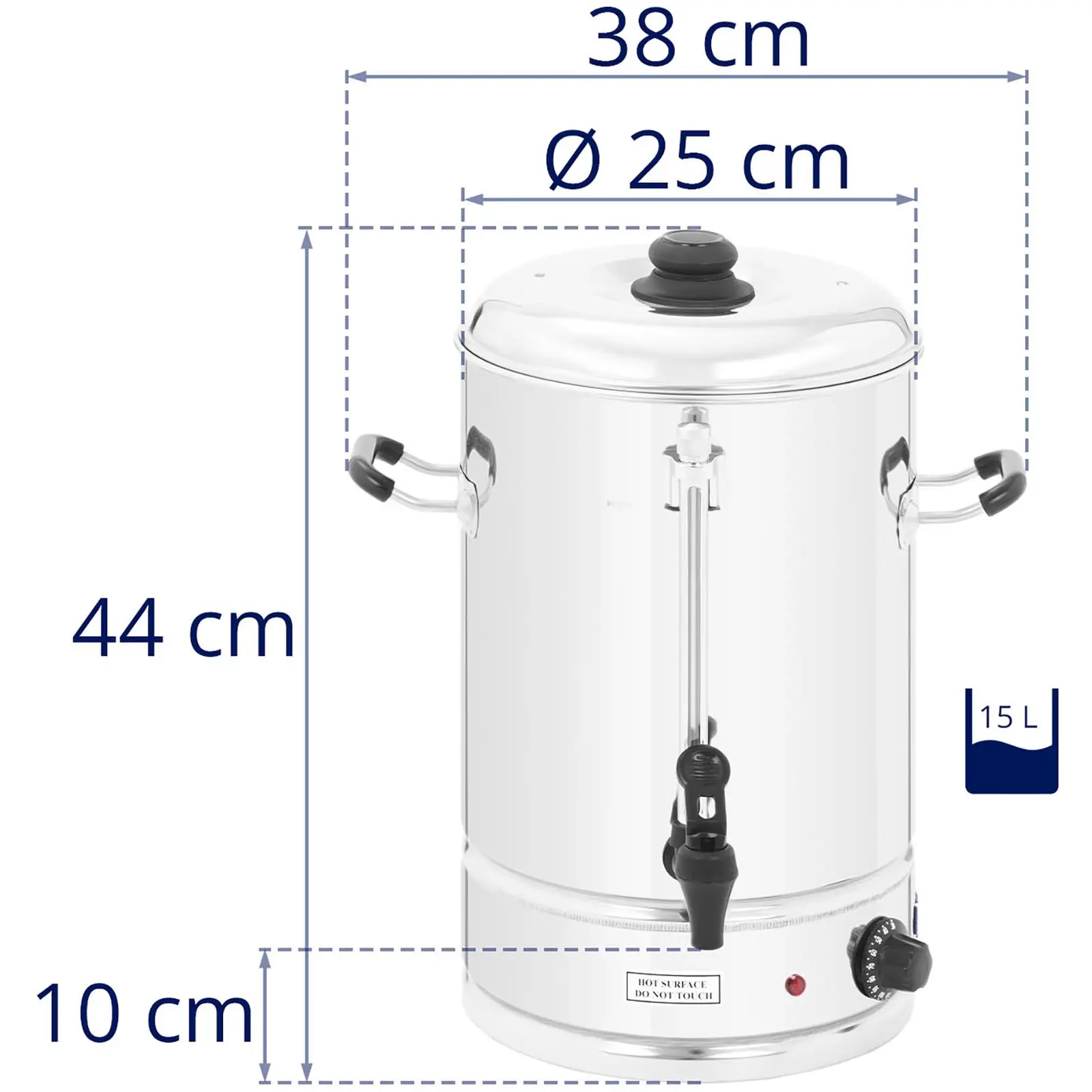 Chaleira - 15 litros - 2500 W