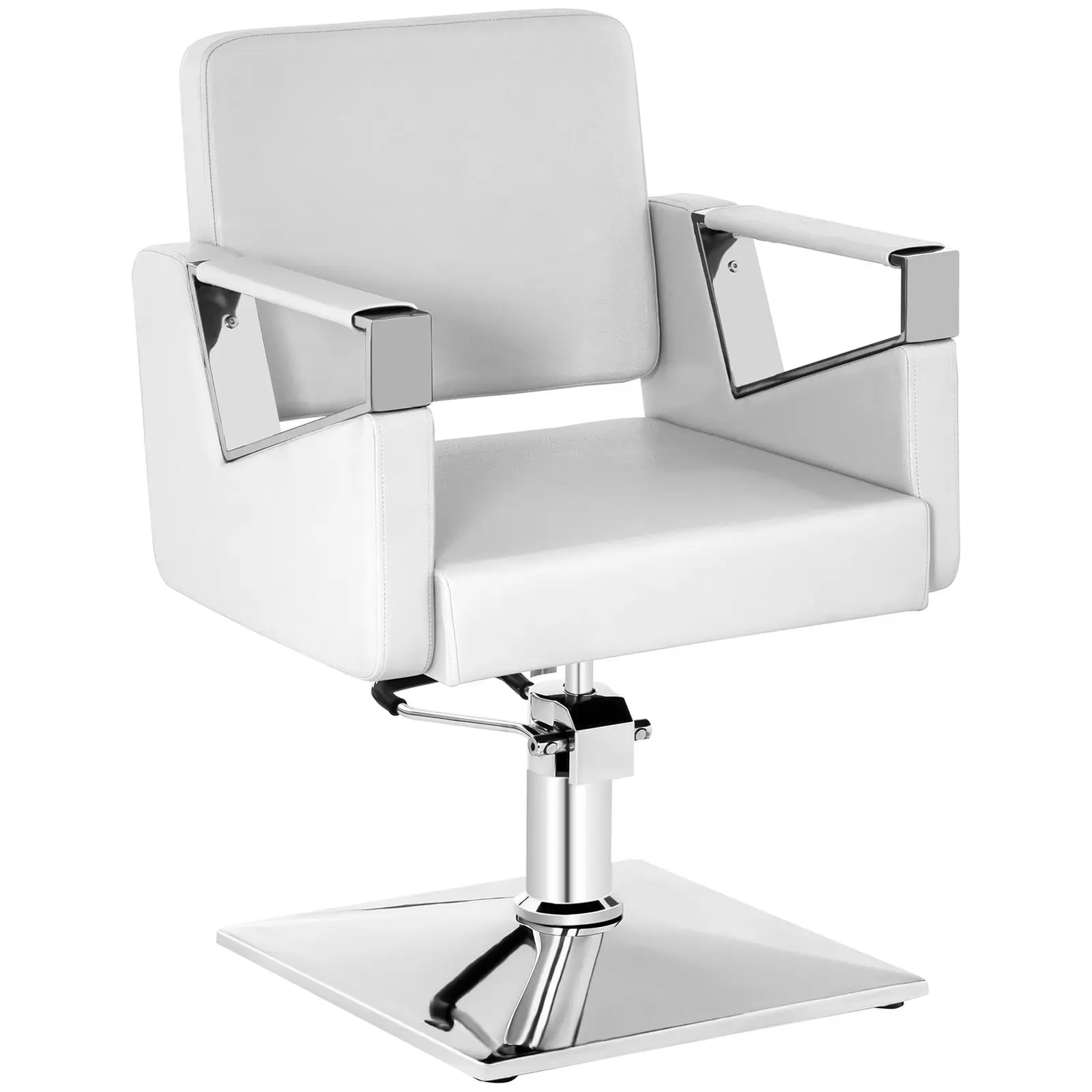 Cadeira de cabeleireiro - 445 - 550 mm - 200 kg - Matte white