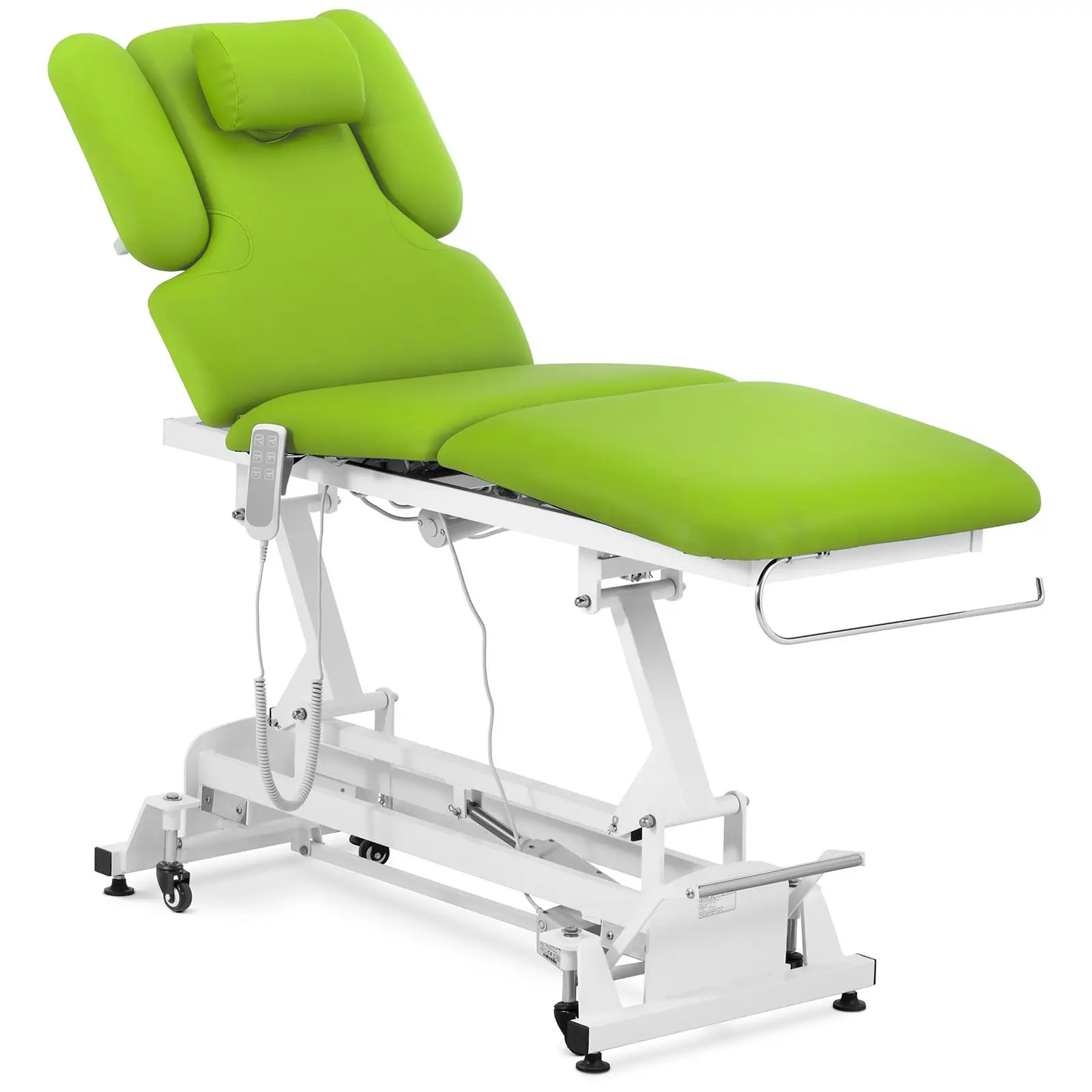 Cama de massagem - 3 motores - 250 kg - verde-claro