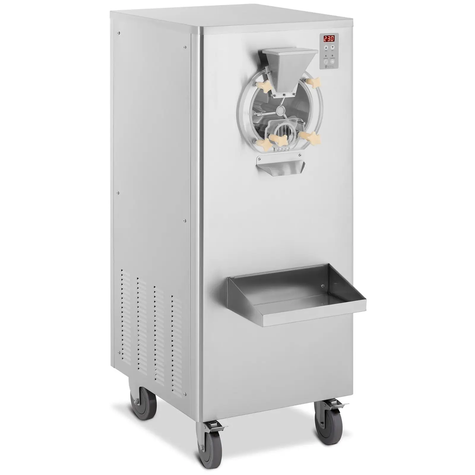 Máquina de gelados - 1500 W - 15-22,5 l/h - 1 sabor - sobre rodas - Royal Catering
