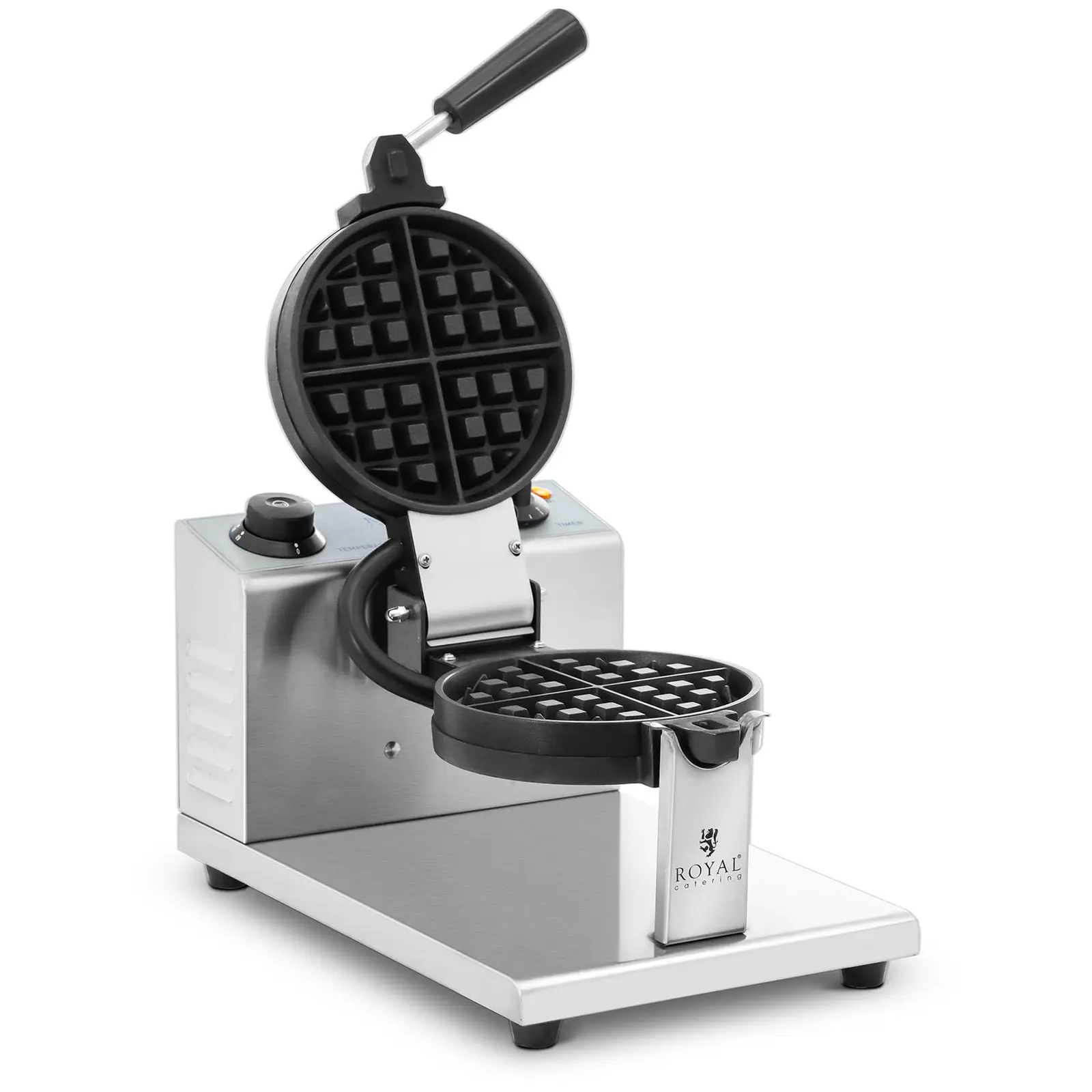 Máquina de waffles - redonda - 4 pequenos waffles - 1200 W - Royal Catering