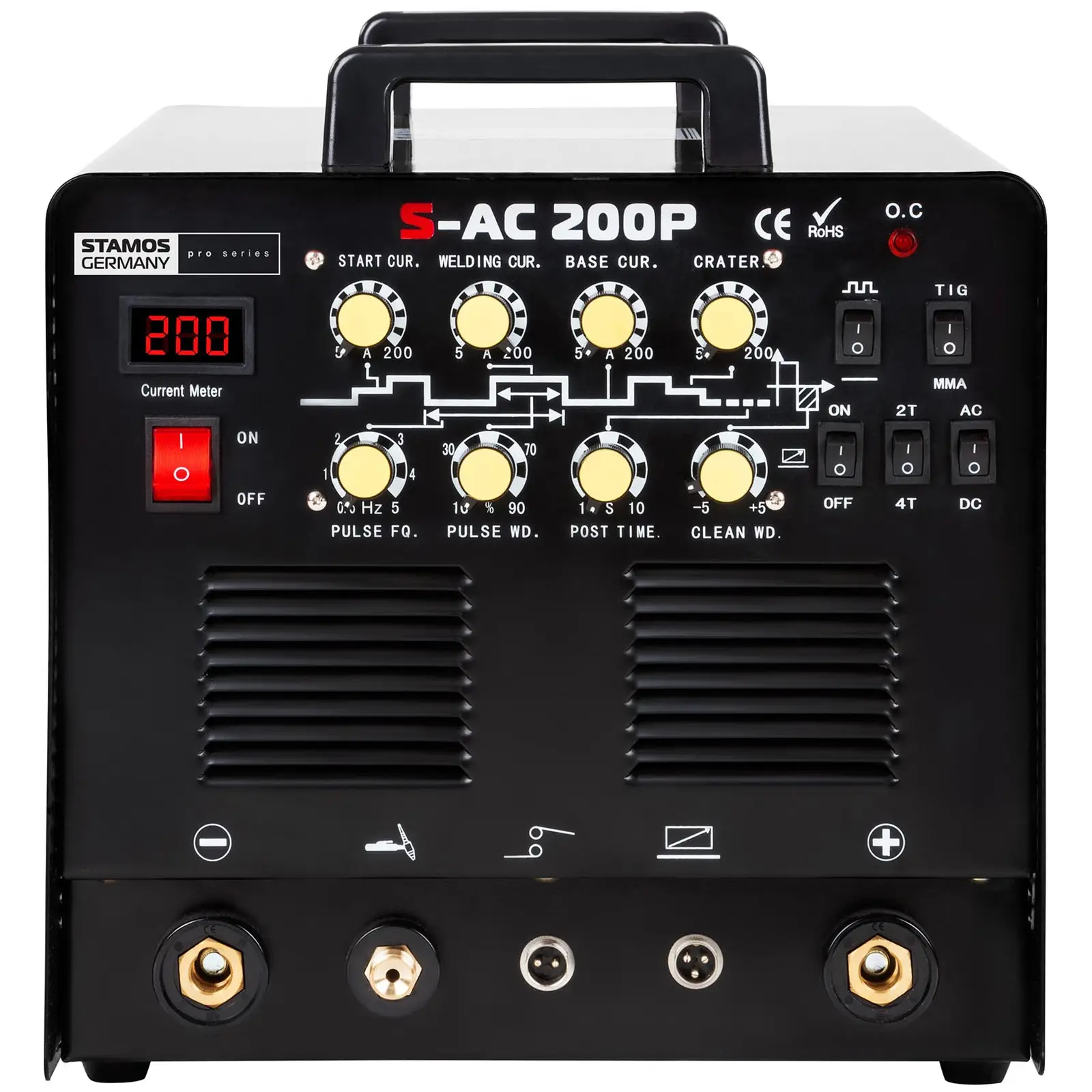 Máquina de Soldar ALU - 200 A - 230 V - impulso - pedal incl.