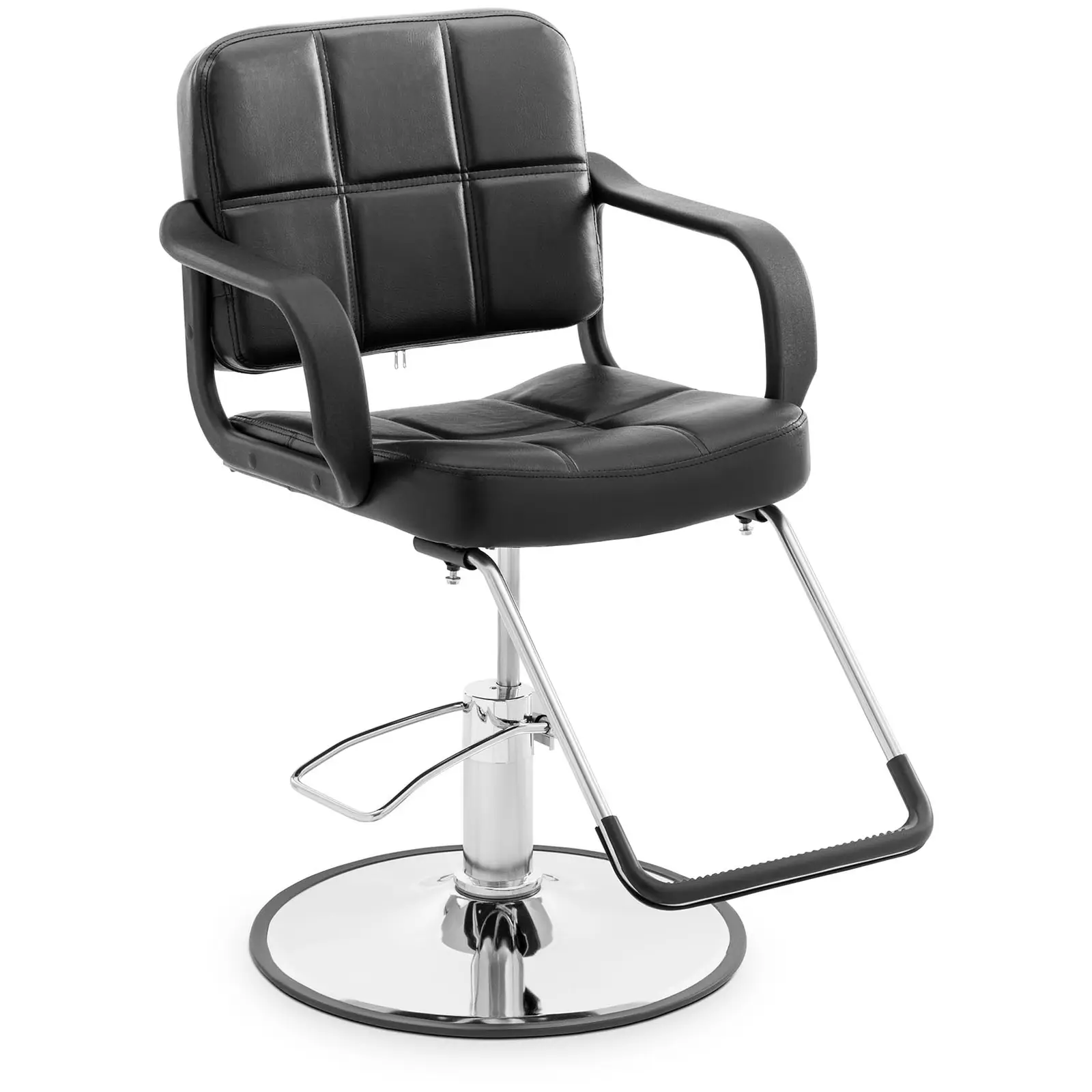 Cadeira de cabeleireiro - apoio para os pés - 50 - 64 cm - 170 kg - em preto