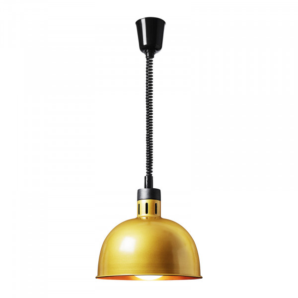 Produtos recondicionados Lâmpada aquecedora de alimentos - ouro pálido - 29 x 29 x 29,5 cm - Royal Catering - Aço - ajustável em altura