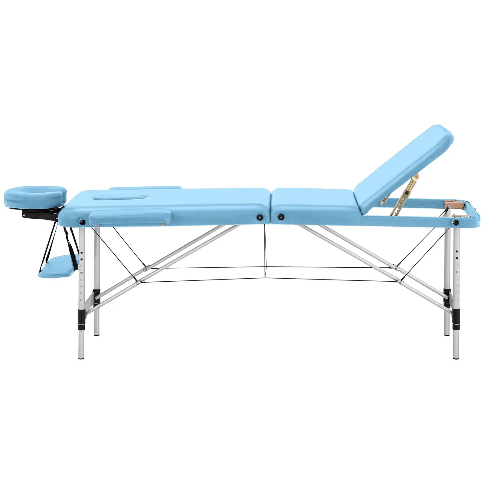 Cama de massagem - 185 x 60 x 60-81 cm - 180 kg - Turquesa