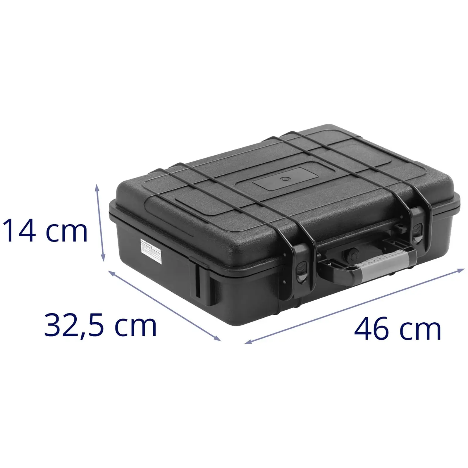 Mala de transporte com esponja - impermeável - 15 l - preto - 46,3 x 36,3 x 13,9 cm