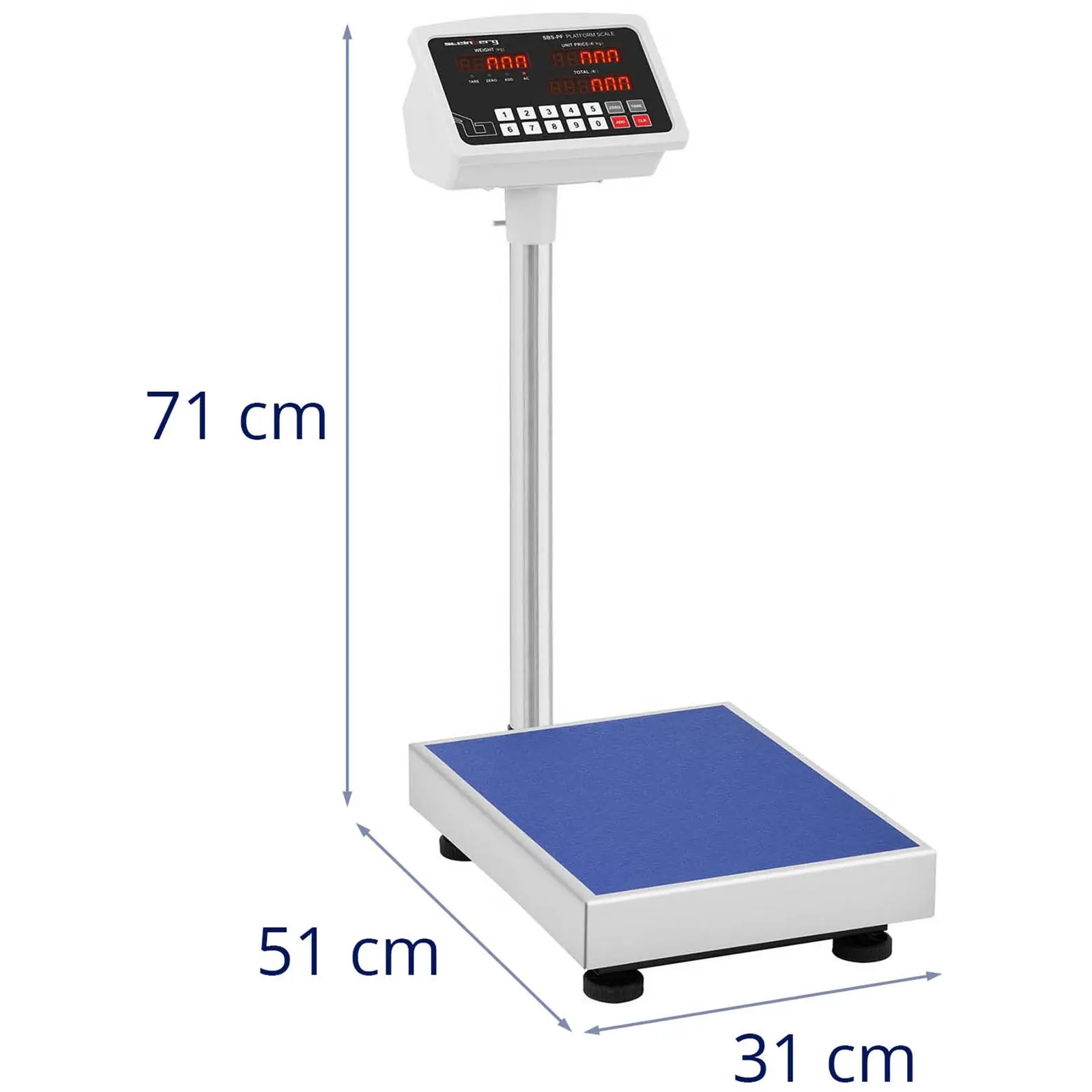 Balança de plataforma - 100 kg / 10 g - 40,5 x 30,5 cm