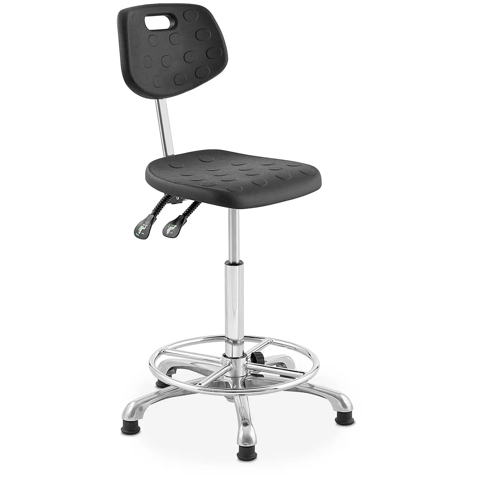 Cadeira de trabalho - 120 kg - em preto - altura 515 - 780 mm