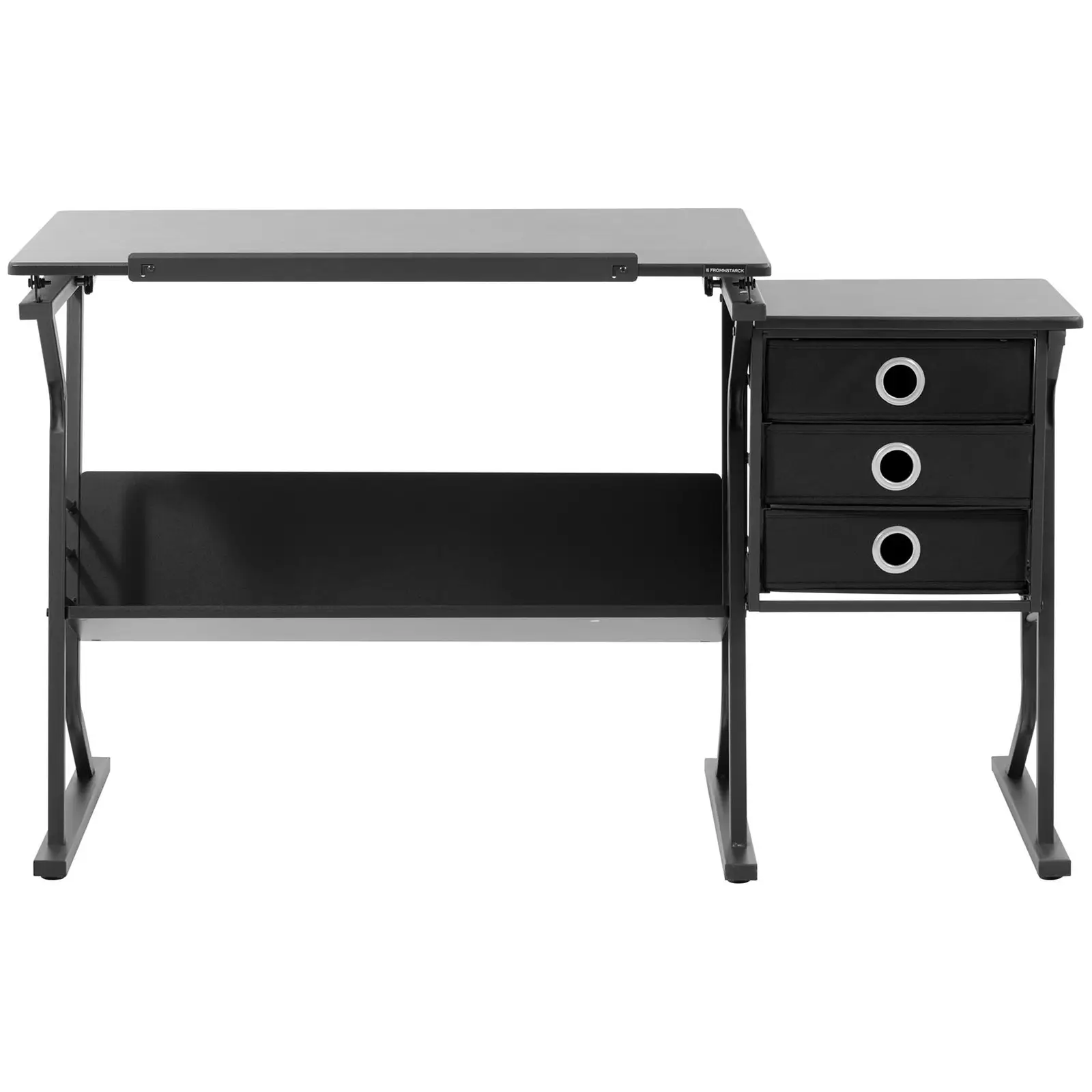 Mesa de desenho - 90 x 60 cm - articulada - com banqueta e mesa auxiliar