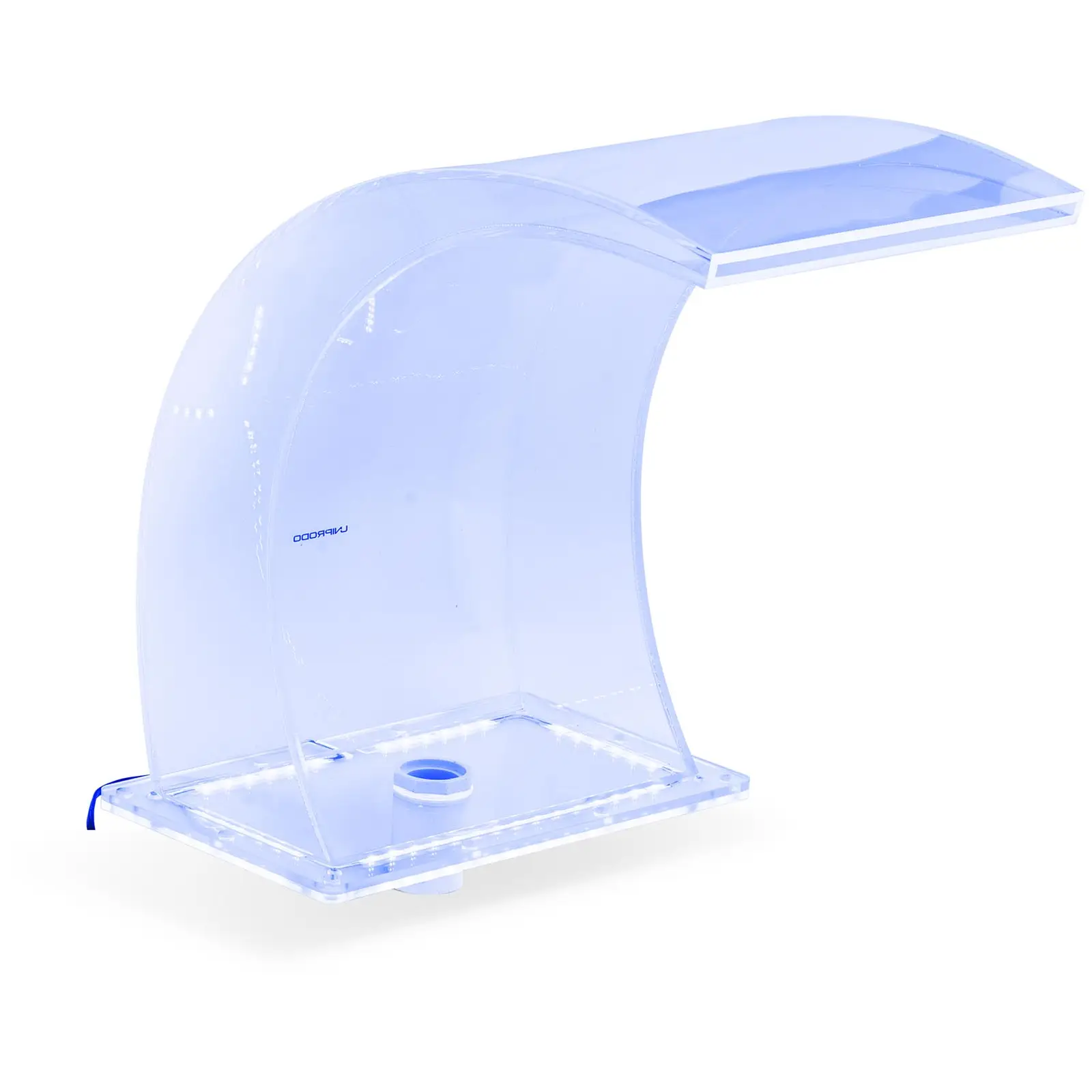 Bico de queda de água - cm - iluminação LED - azul/branco - saída de água 303 mm