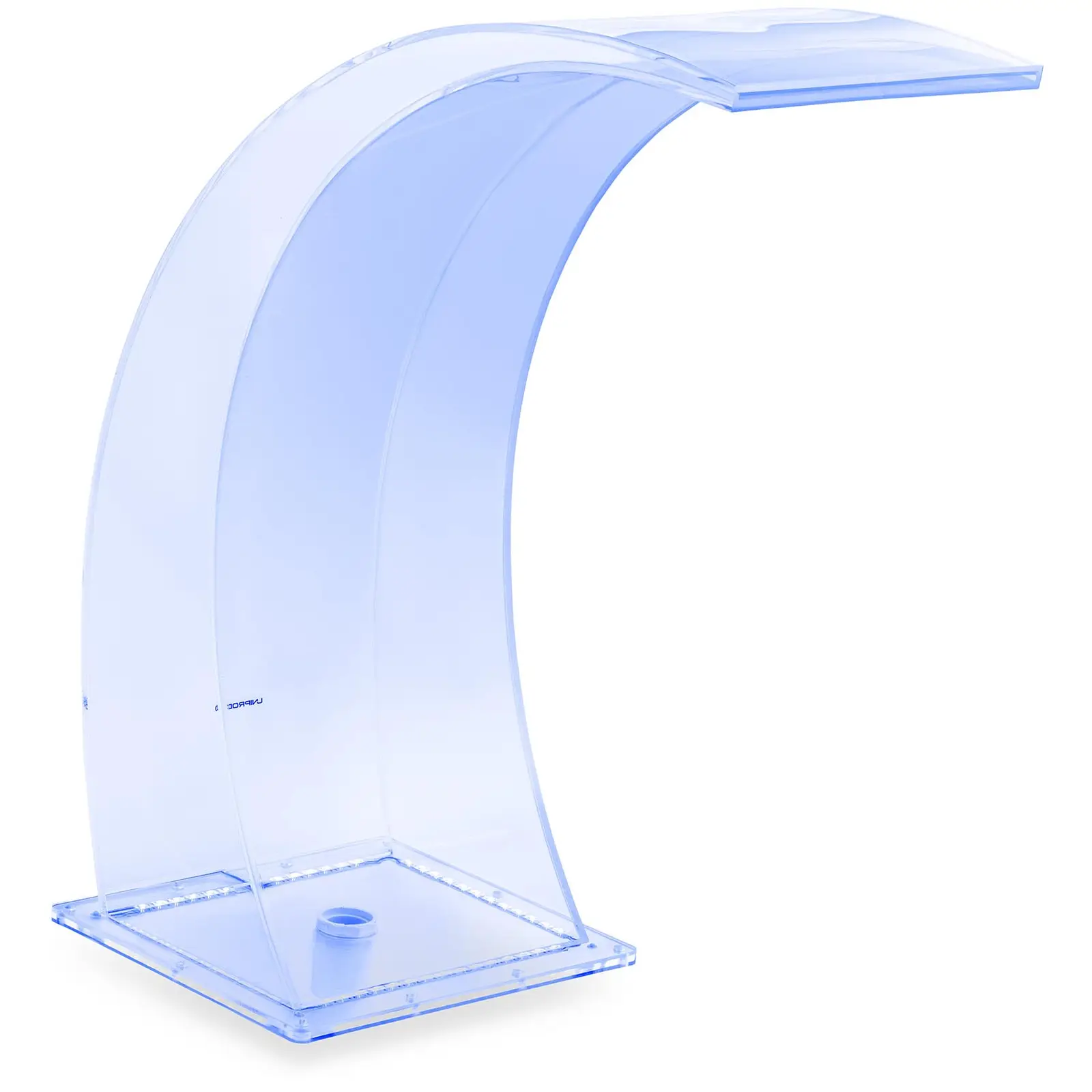 Bico de queda de água - cm - Iluminação LED - azul/branco - saída de água 303 mm