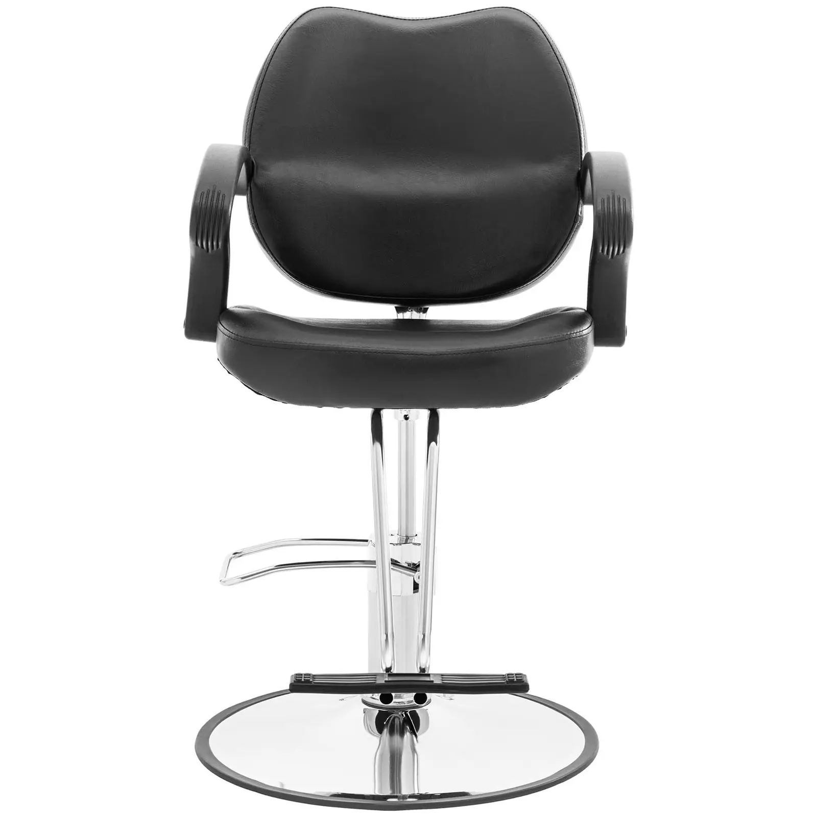 Cadeira de cabeleireiro - apoio para os pés - 53 - 64 cm - 160 kg - em preto