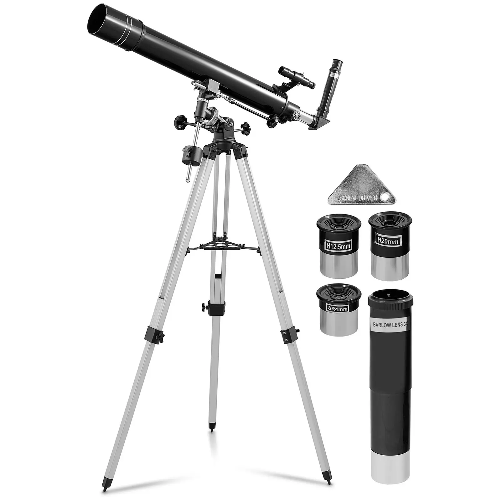 Telescópio - Ø 80 mm - 900 mm - tripé