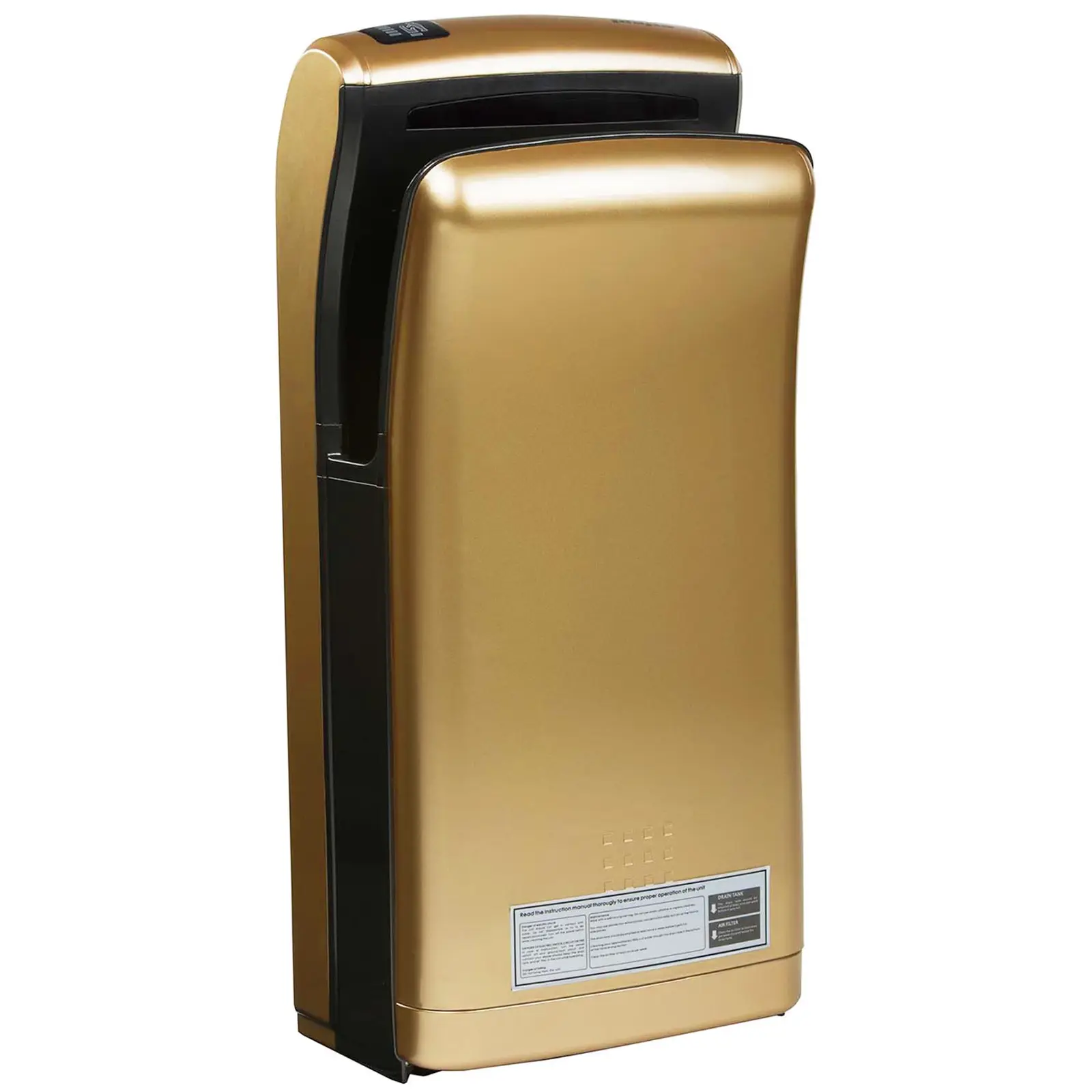 Secador de mãos vertical - 1200 W - Dourado