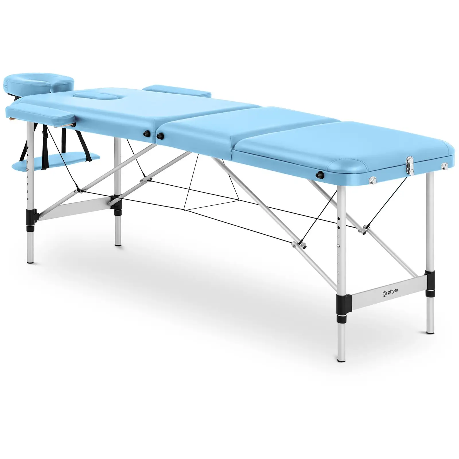 Cama de massagem - 185 x 60 x 60-81 cm - 180 kg - Turquoise